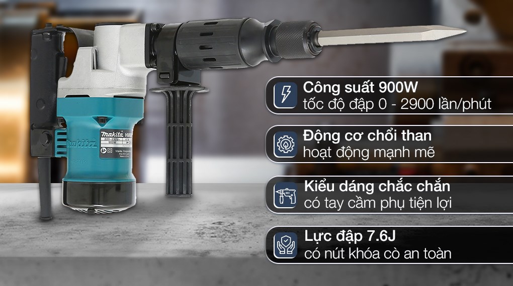 Máy đục bê tông điện Makita HM0810TA 900W