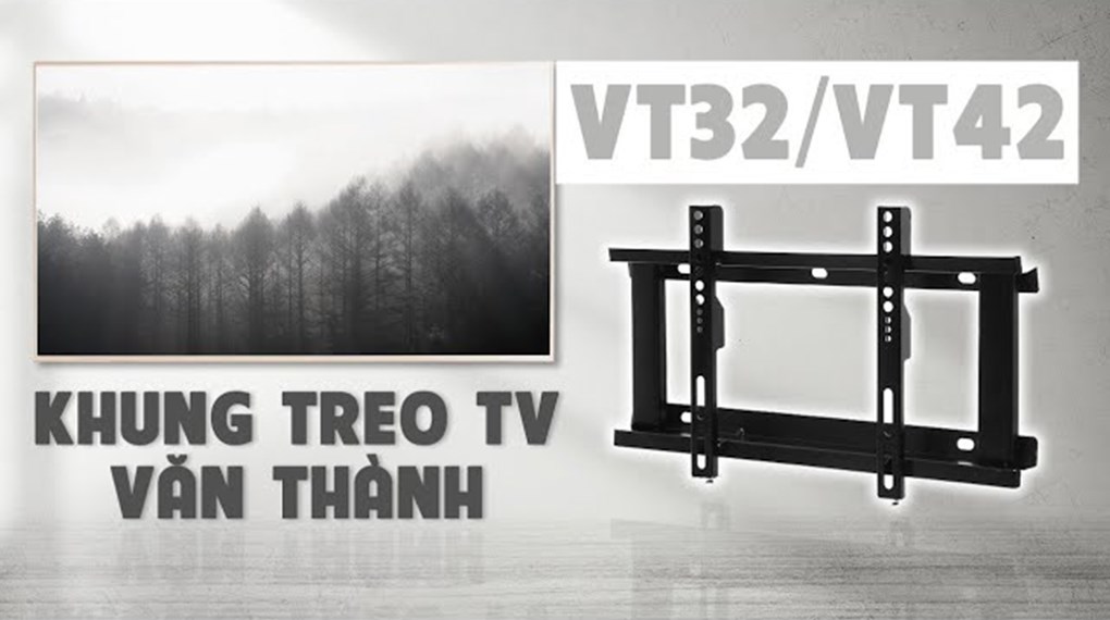 Khung treo Tivi 37-65 inch Cố định Văn Thành VT-42