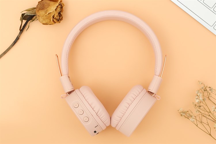 Tai nghe Bluetooth Chụp Tai Mozard K8 Màu Hồng