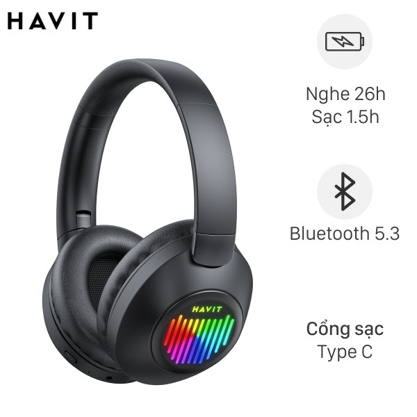 Tai nghe Bluetooth Chụp Tai HAVIT H663BT