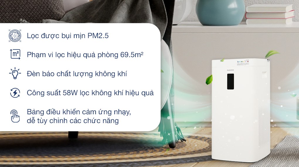 Máy lọc không khí Cuckoo CAC-H2110FW 58W