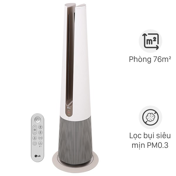 Máy lọc không khí LG PuriCare AeroTower FS15GPBF0 màu be 45W