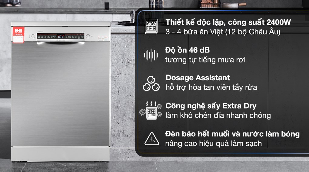 Máy rửa chén độc lập Bosch SMS4IVI01P