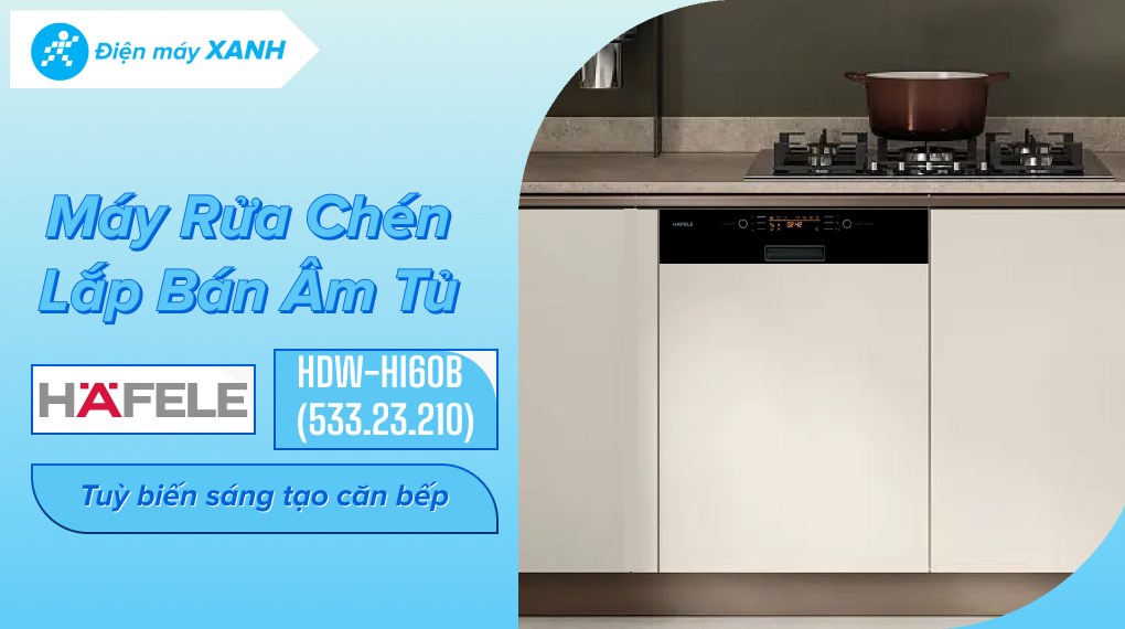 Máy rửa chén bán âm Hafele HDW-HI60B (533.23.210)