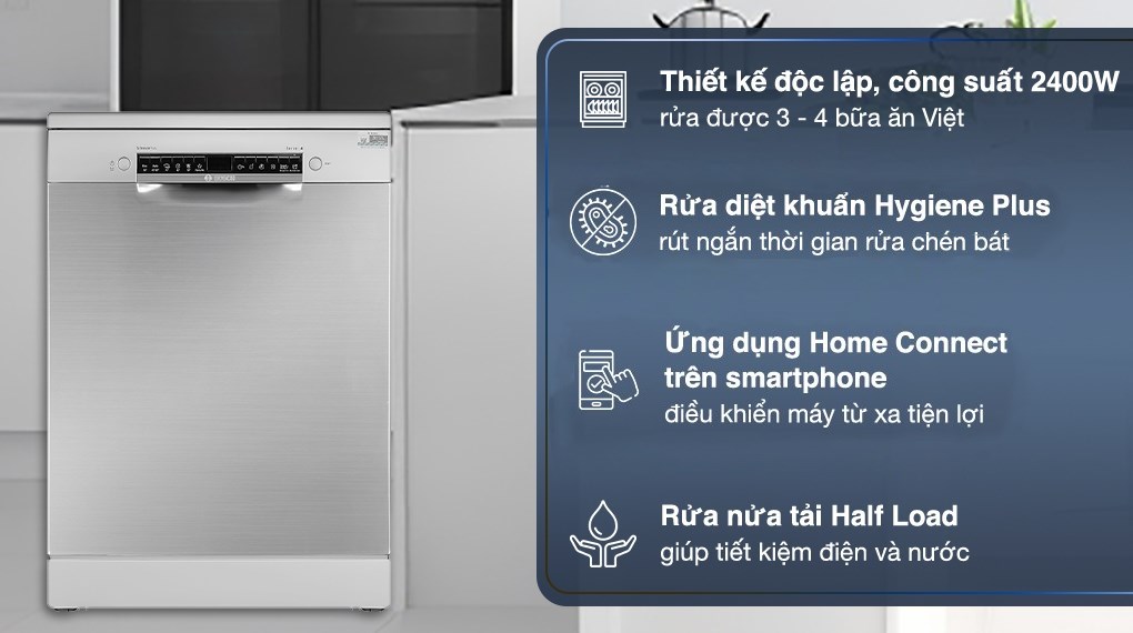 Máy rửa chén độc lập Bosch SMS4ECI14E