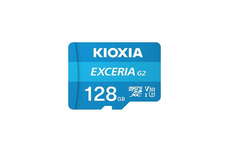 Thẻ nhớ chuyên Camera Kioxia MicroSD 128GB Class 10_U3 Màu Xanh Dương