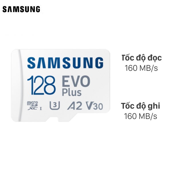 Thẻ nhớ Samsung EVO Plus MicroSD 128GB class 10_U3