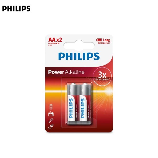 Pin AA 2 viên Alkaline Philips LR6P2B