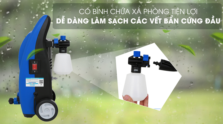 Có bình chưa xà phòng tiện lợi để phun các bề mặt