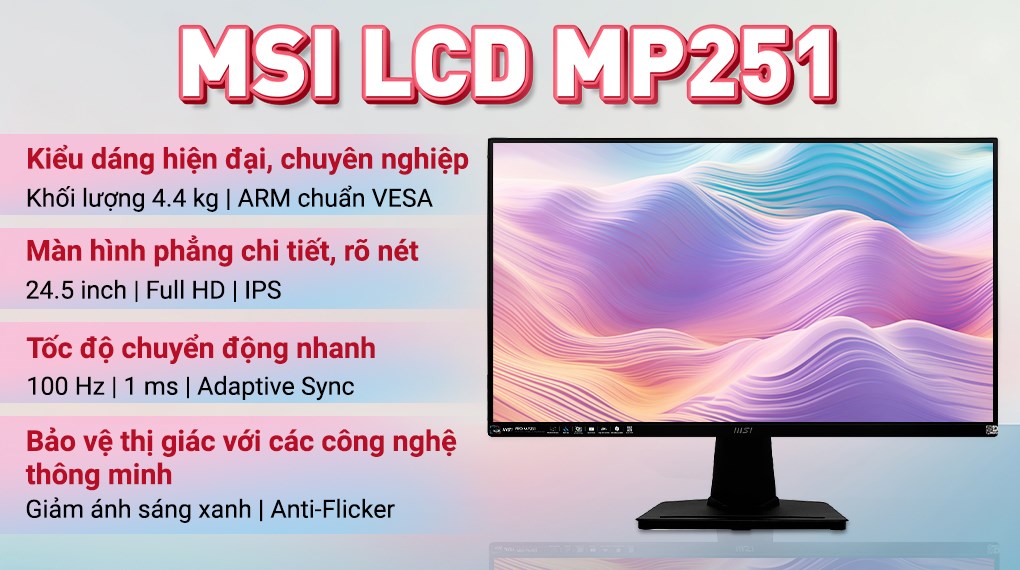 MSI 24.5 inch Full HD MP251