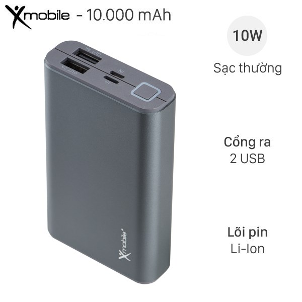 Pin sạc dự phòng 10.000 mAh Lightning 10W Xmobile LJ JP90S