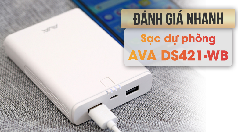 Pin sạc dự phòng 10.000 mAh AVA DS421-WB