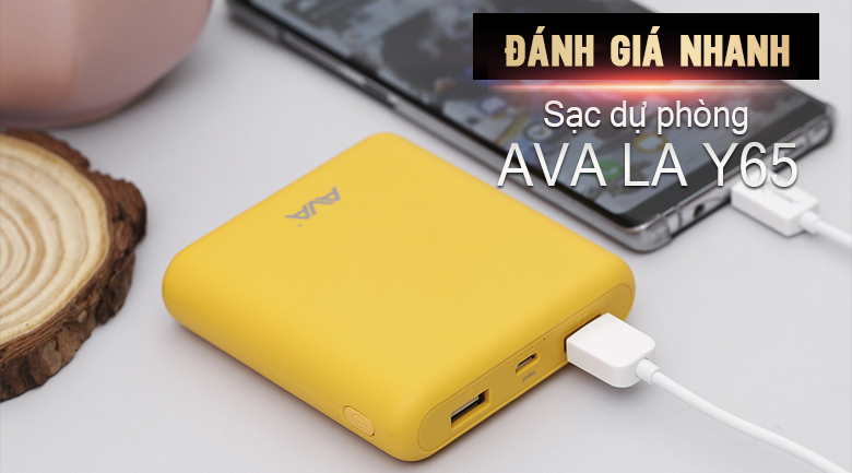 Pin sạc dự phòng 10.000 mAh 10.5W AVA LA Y65