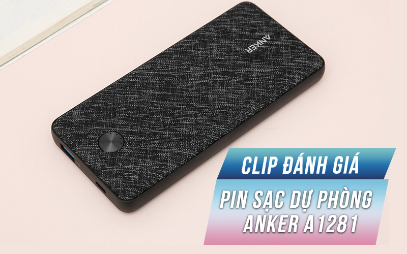 Pin sạc dự phòng Polymer 20.000 mAh Type C PD Anker PowerCore Essential A1281 Fabric