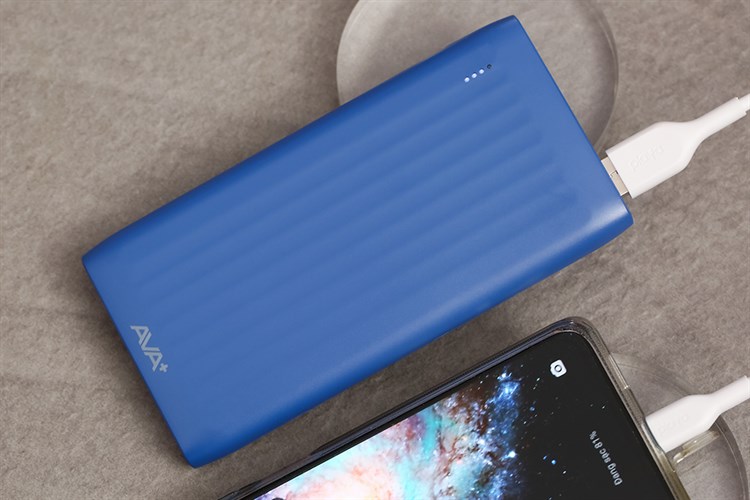 Pin sạc dự phòng Polymer 10000mAh 10.5W AVA+ DS006 Màu Xanh Navy