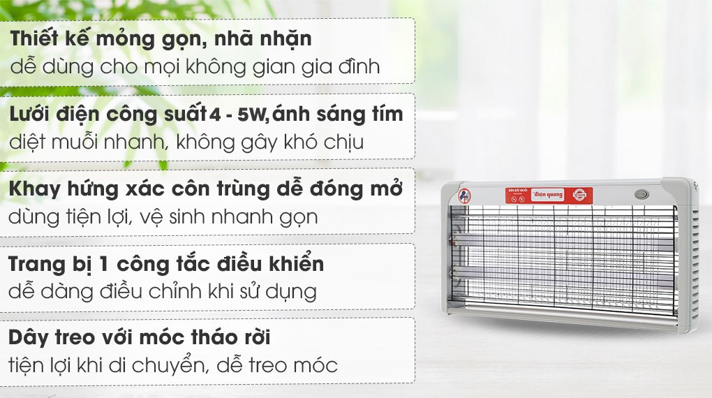 Đèn bắt muỗi Điện Quang ĐQ EML05L