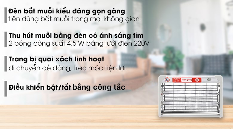 Đèn bắt muỗi Điện Quang ĐQ EML06L