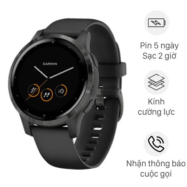 Đồng hồ thông minh Garmin Vivoactive 4S 40mm Đen