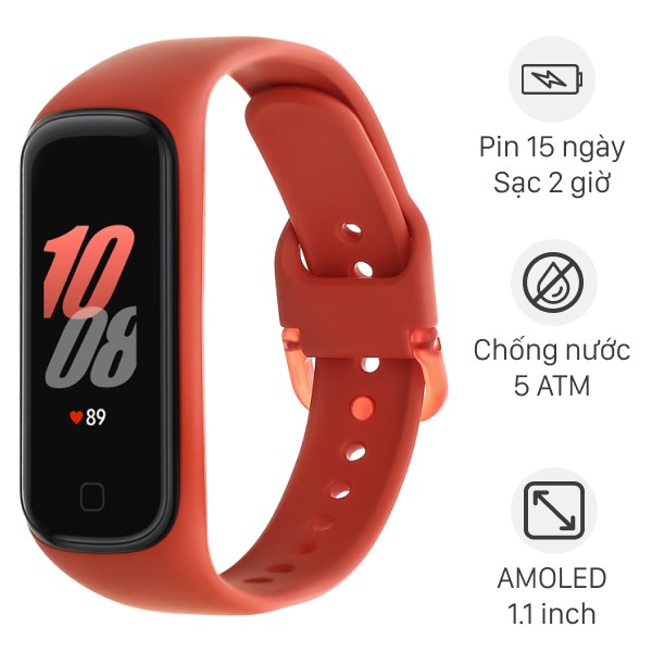 Vòng tay thông minh Samsung Galaxy Fit2 đỏ