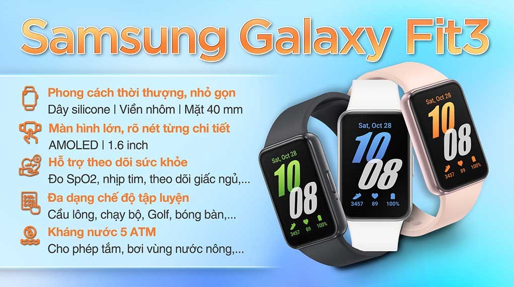 Vòng tay thông minh Samsung Galaxy Fit3