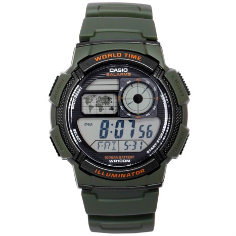 Đồng hồ CASIO 43.5 mm Nam AE-1000W-3AVDF Màu Xanh lá