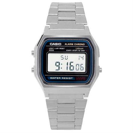 Đồng hồ CASIO 30.2 mm Unisex A158WA-1DF Màu Bạc