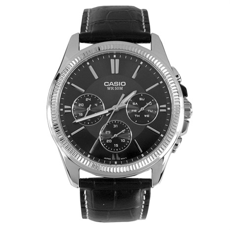 Đồng hồ CASIO 42 mm Nam MTP-1375L-1AVDF Màu Đen