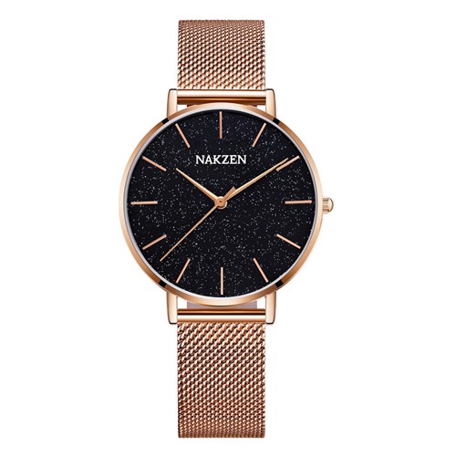 Đồng hồ NAKZEN Hoa & Gió 36 mm Nữ SS4063L-2NO Màu Vàng Hồng