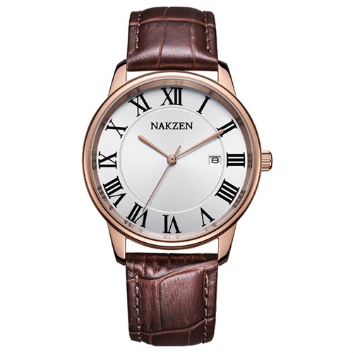 Đồng hồ NAKZEN 39 mm Nam SL4090GBN-7NR Màu Nâu