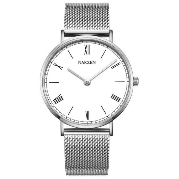 Đồng hồ NAKZEN Hoa & Gió 40 mm Nam SS9006G-7 Màu Bạc