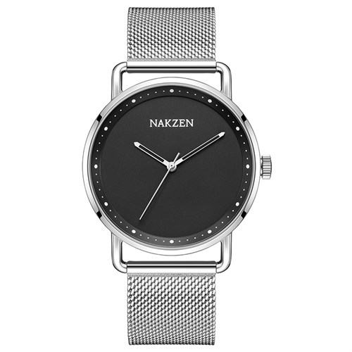 Đồng hồ Nakzen Hoa & Gió 40 mm Nam SS9470G-1 Màu Bạc