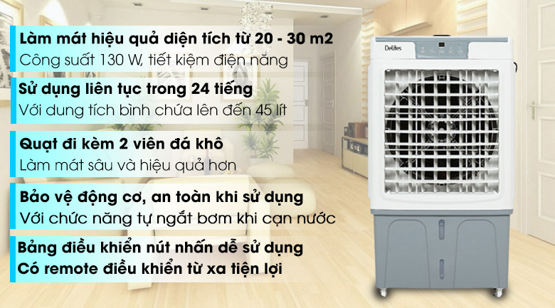 Quạt điều hòa Delites DEL-AC45AR 130W