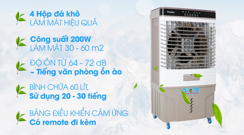 Quạt điều hòa Rapido 9000D