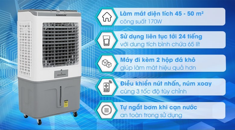 Quạt điều hòa Sunhouse SHD7757 170W