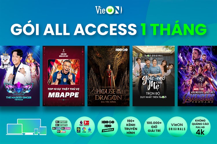 VieON All Access chính hãng