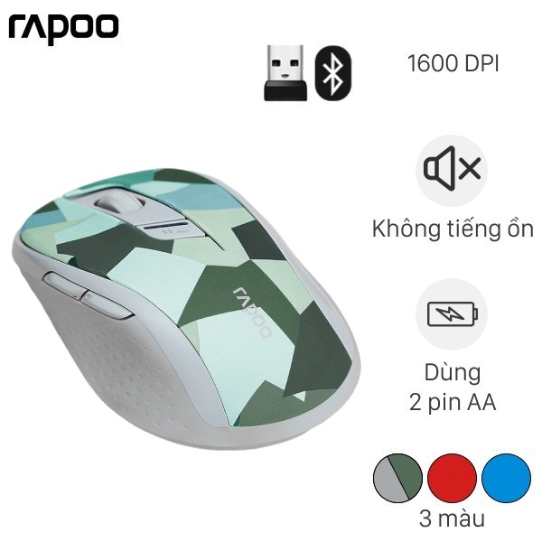 Chuột Không dây Bluetooth Silent Rapoo M500