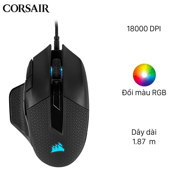 Chuột Có dây Gaming Corsair Nightsword RGB