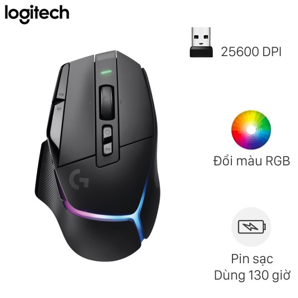 Chuột sạc Không dây Gaming Logitech G502 X Plus Lightspeed