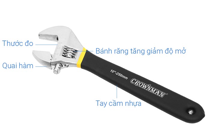 Mỏ lết Crownman 30 mm 0401210