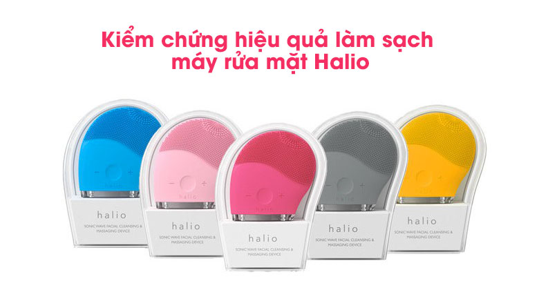 Máy rửa mặt và massage Halio Baby Pink