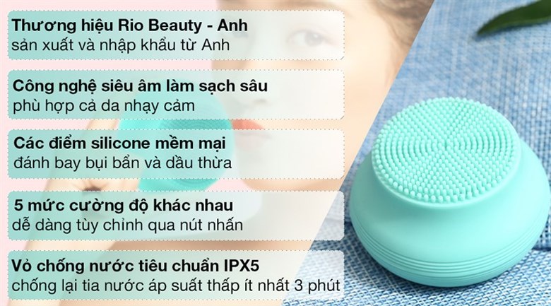 Máy rửa mặt và tẩy tế bào chết Rio Beauty FADM