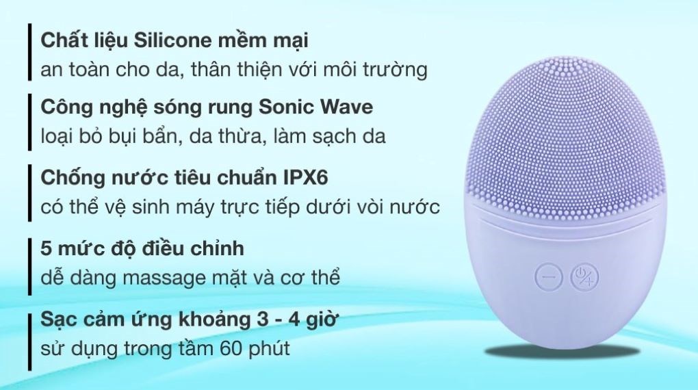 Máy rửa mặt và massage K.SKIN KD303