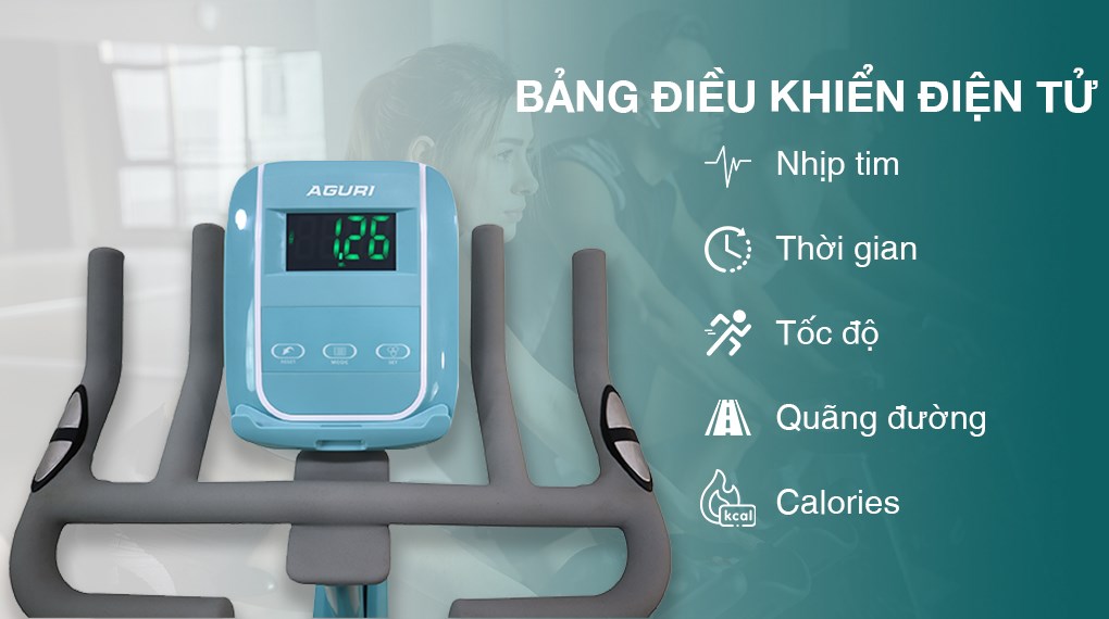 Kiểm tra bảng điều khiển trên xe đạp tập thể dục Aguri AGS-215 trước khi mua sản phẩm