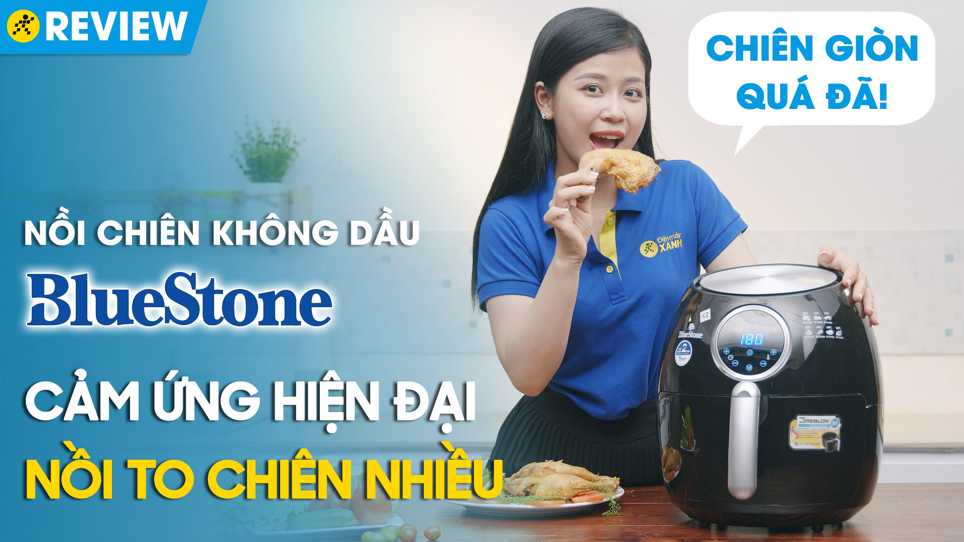 Nồi chiên không dầu BlueStone AFB-5876 5.5 lít