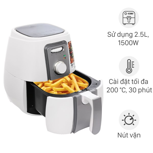 Nồi chiên không dầu Sunhouse SHD4023W 3 lít