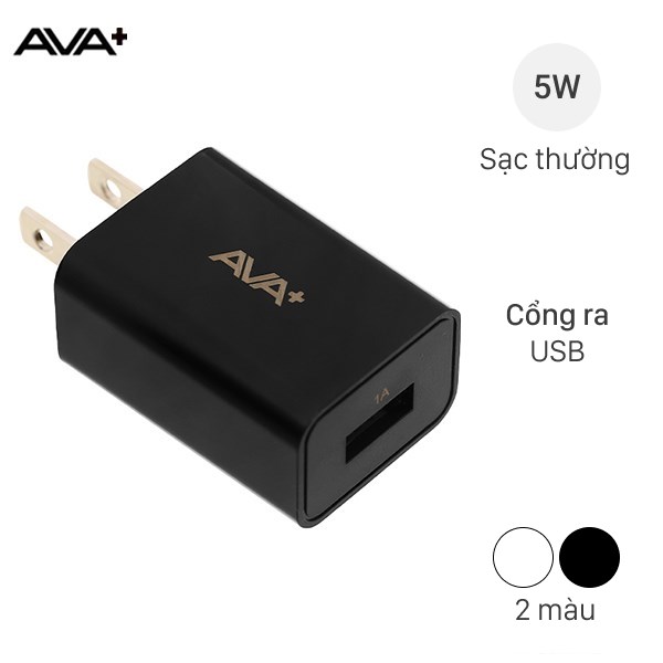 Adapter sạc USB 5W AVA  DS016