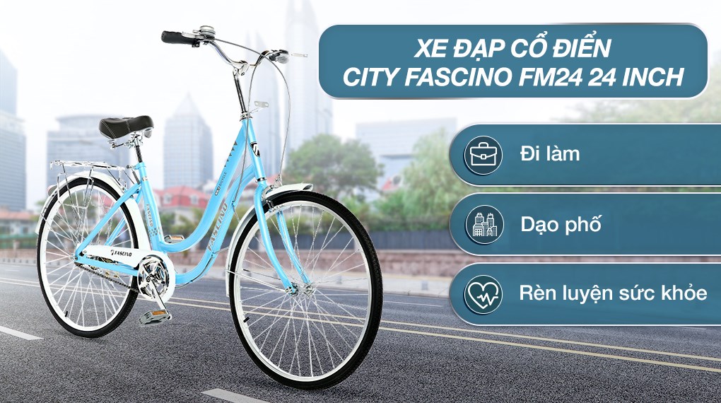 Xe Đạp Đường Phố City Fascino FM24 24 inch