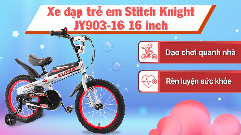 Xe Đạp Trẻ Em Stitch Knight JY903-16 16 inch