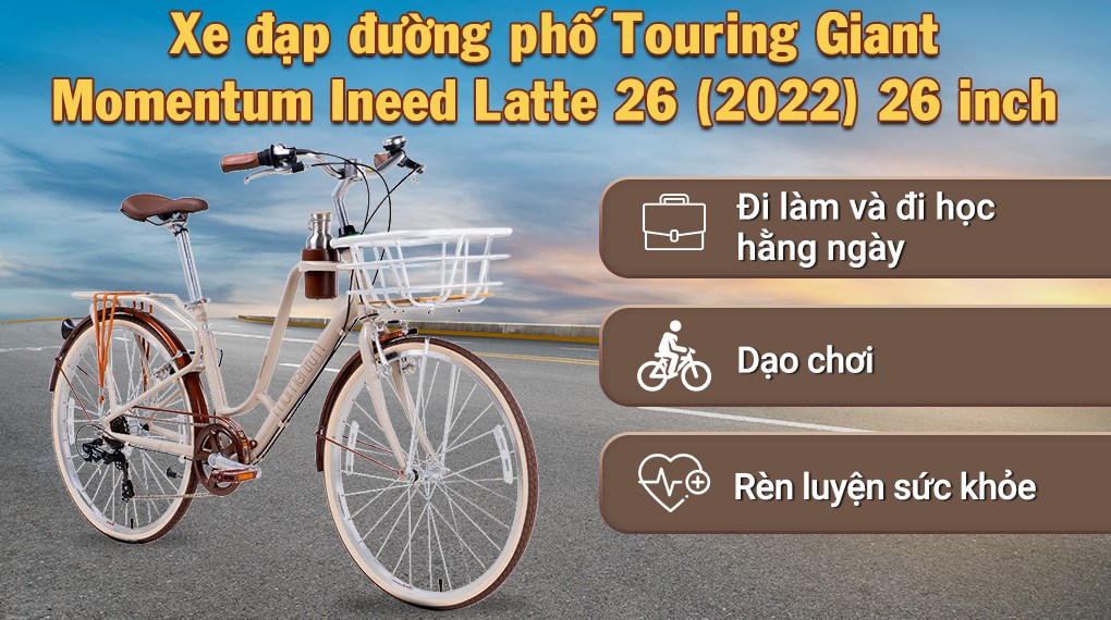 Xe Đạp Đường Phố Touring Giant Momentum Ineed Latte 26 (2022) 26 inch