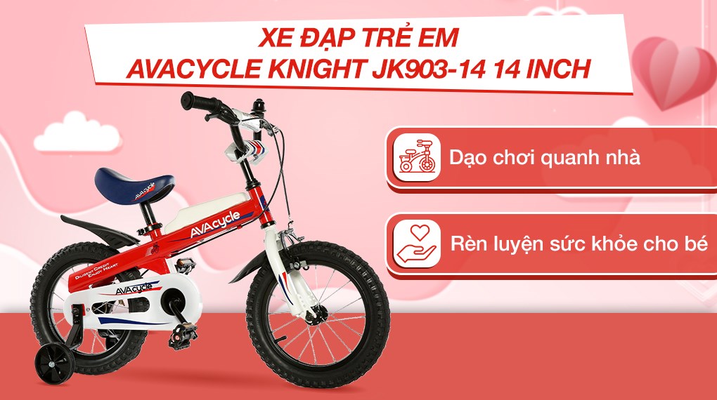 Xe Đạp Trẻ Em AVACycle Knight JY903-14 14 inch